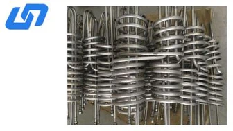 Tube courbé spiralé en titane pour évaporateur d'aquarium