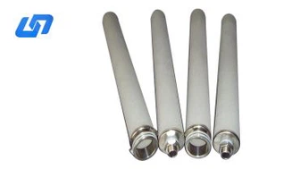 Tube filtrant en poudre de titane fritté